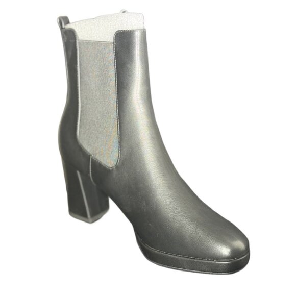 French Connection Womens Penny Black Chelsea Boots 8.5 Medium - Picture 2 of 3